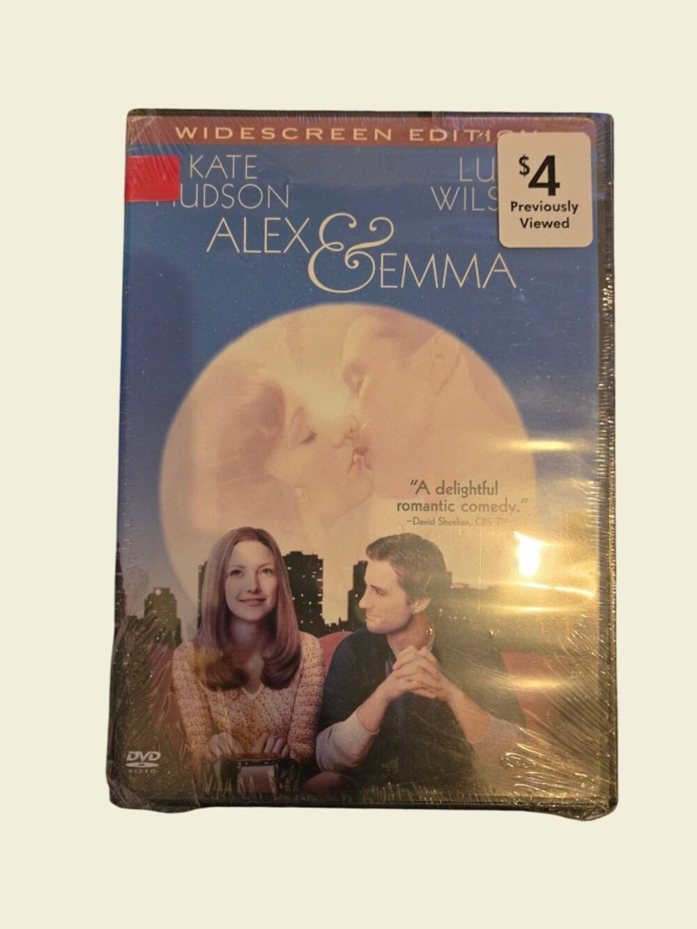 Alex & Emma DVD Widescreen Edition Kate Hudson Luke Wilson